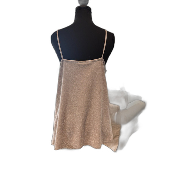 ✨ Express Y2K Silver Glitter Holiday Top • Size M • Sparkly Party Vibes 💫 - Picture 5 of 7